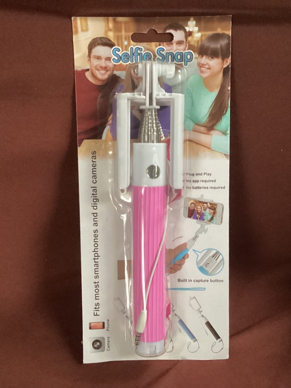 Selfie Snap Extendable Monopod Stick for Smartphones New